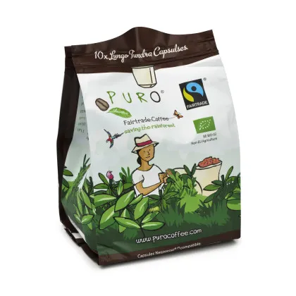 Puro Cafe Creme kapsułki do kawy Tundra 120 sztuk organiczna kawa Fairtrade